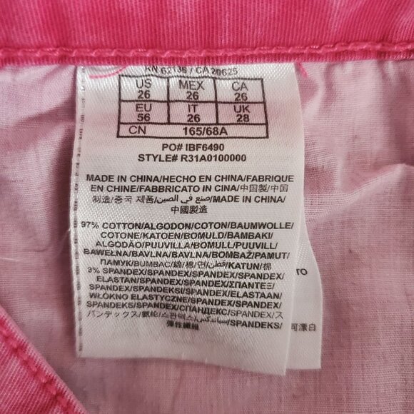 G By GUESS Women's Slightly Faded Super Skinny Denim Jeans Pink Size 26 - Picture 8 of 12